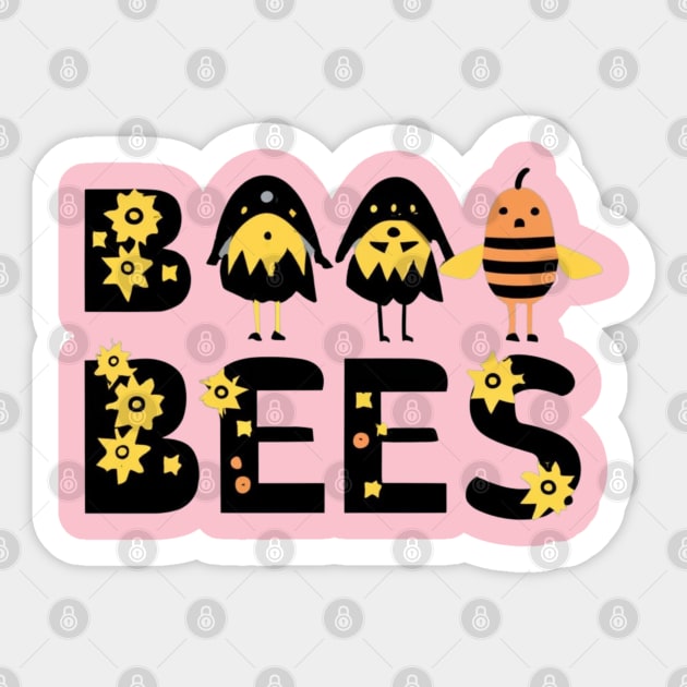 Boo Bees Sticker by BukovskyART